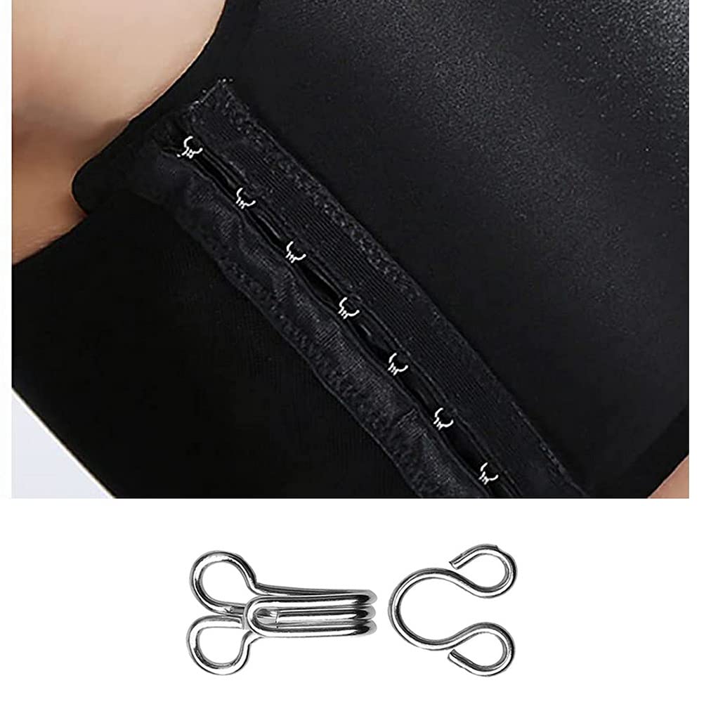 50 Ganci E Occhi Per Cucito - 3 Misure, In Metallo, Per Abbigliamento, Reggiseni, DIY - Foto 2