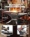 VEVOR Single Horn Anvil, 110lbs Cast Steel Anvil, High Hardness Rugged Round Horn Anvil for Blacksmiths, with Large Countertop and Stable Base, Metal Working Tool for Metal Bending, Shaping, Twisting
