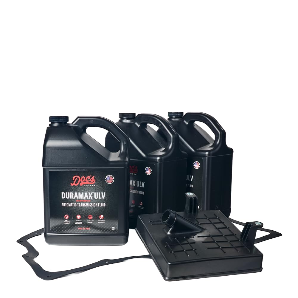 Doc's Diesel DEXRON-ULV Automatic Transmission Fluid with Filters | Complete Service Kit for Chevrolet/GMC 6.6L Duramax 2500HD,3500HD with 10L1000 |