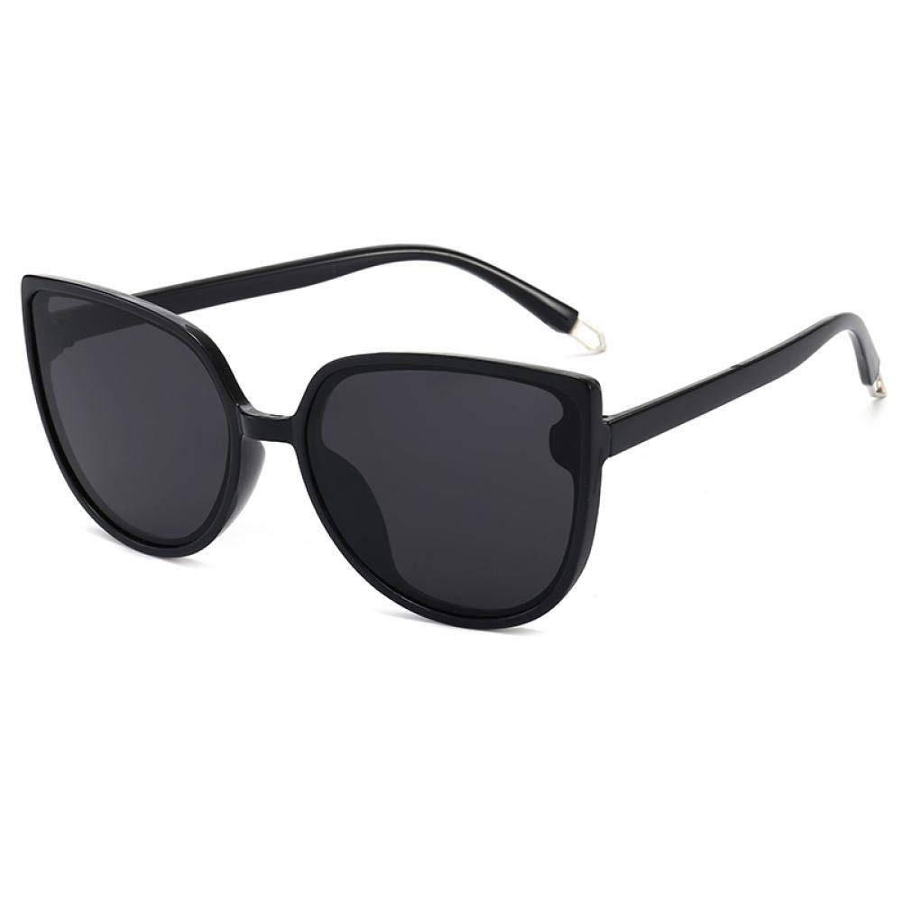 XINGYU Vintage übergroße runde Sonnenbrille Frauen Cat Eye Retro schwarzer Rahmen Männer Sonnenbrille für Frauen weiblich UV400 Shades Blue