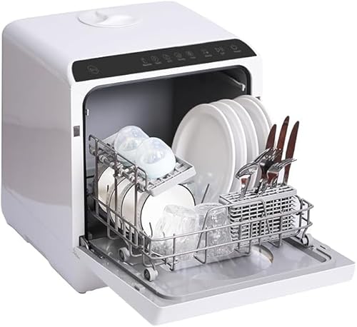 Portable Countertop Dishwasher with Water Tank and Drying