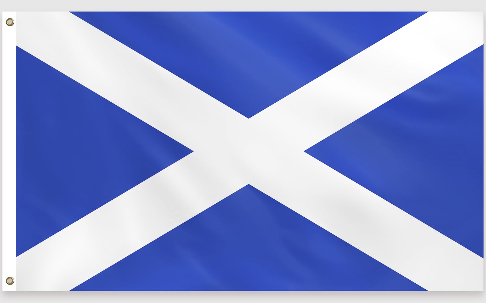 PartyYaa Scotland Flag, 5ft x 3ft Scottish Flag for Party Decorations Single Side with 2 Brass Eyelets, Waterproof