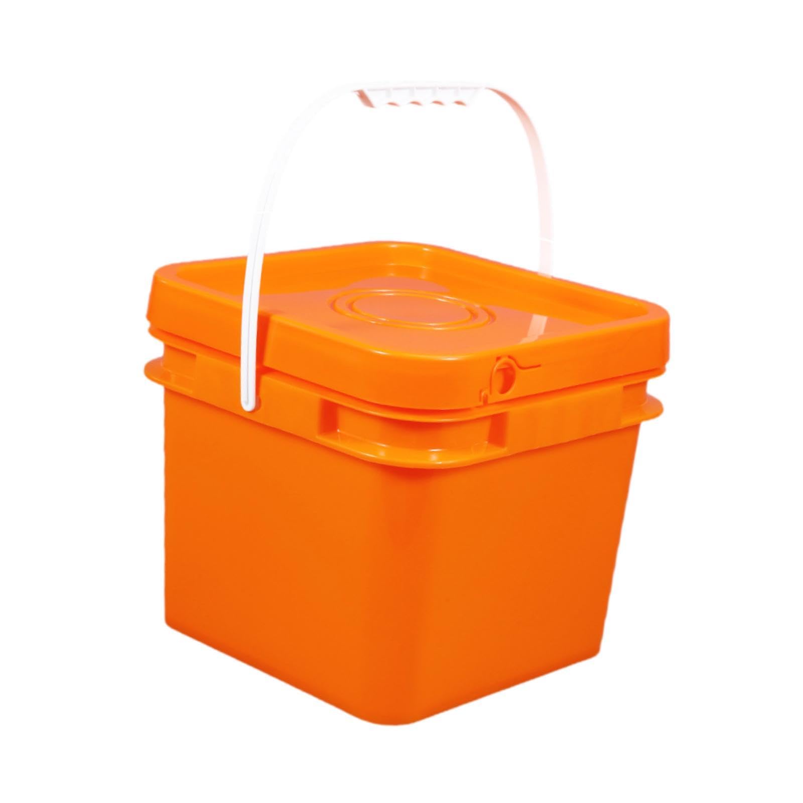 Cubo Cuadrado Resistente para Lavado de Coches, Mejoras del Hogar, Limpieza del Hogar, 13 L, 25,5 X 25,5 X 31,1 Cm, 8l 23.7x23.7x20.95cm