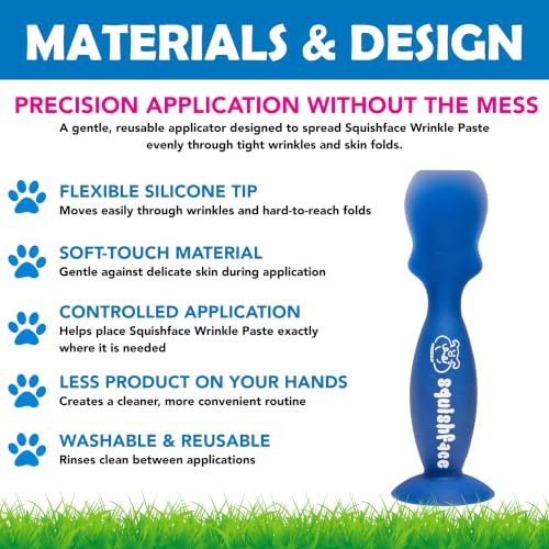 Squishface Silicone Applicator for Dog Wrinkle Paste & Tear Stain Cream