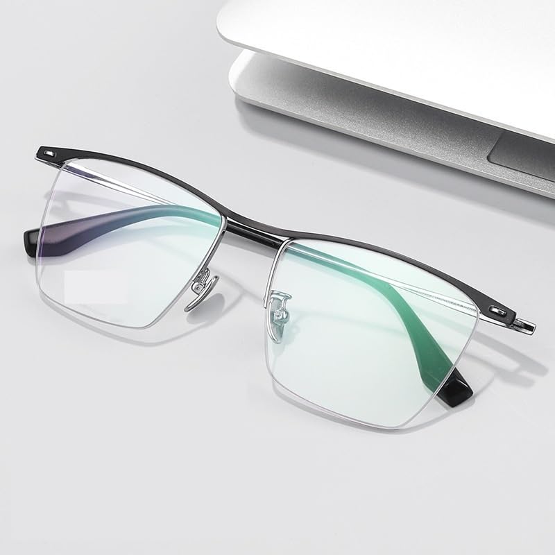 Oprawka okularów optycznych dla kobiet Damskie ultralekkie okulary optyczne Semi-Titanium