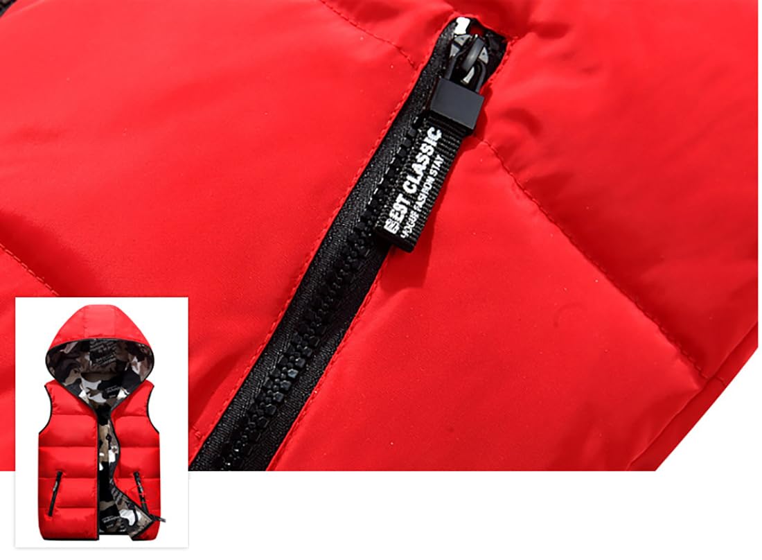 Enfants Puffer Matelassé Gilet Veste Filles Garçons Doudoune Sans Manche Gilet à Capuche Veste Hiver Manteaux