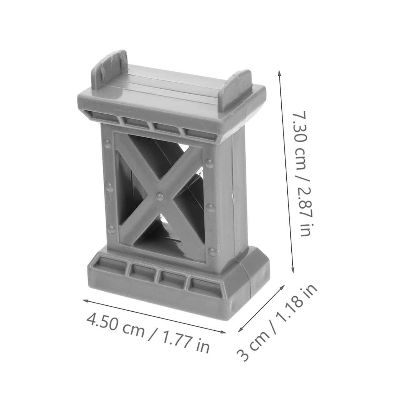 Gadpiparty 9pcs Train Track Support Risers for Railway Accessories Bridge Support Blocks for Toy Train Easy to Install Compatible All Major Brands for Creative Play