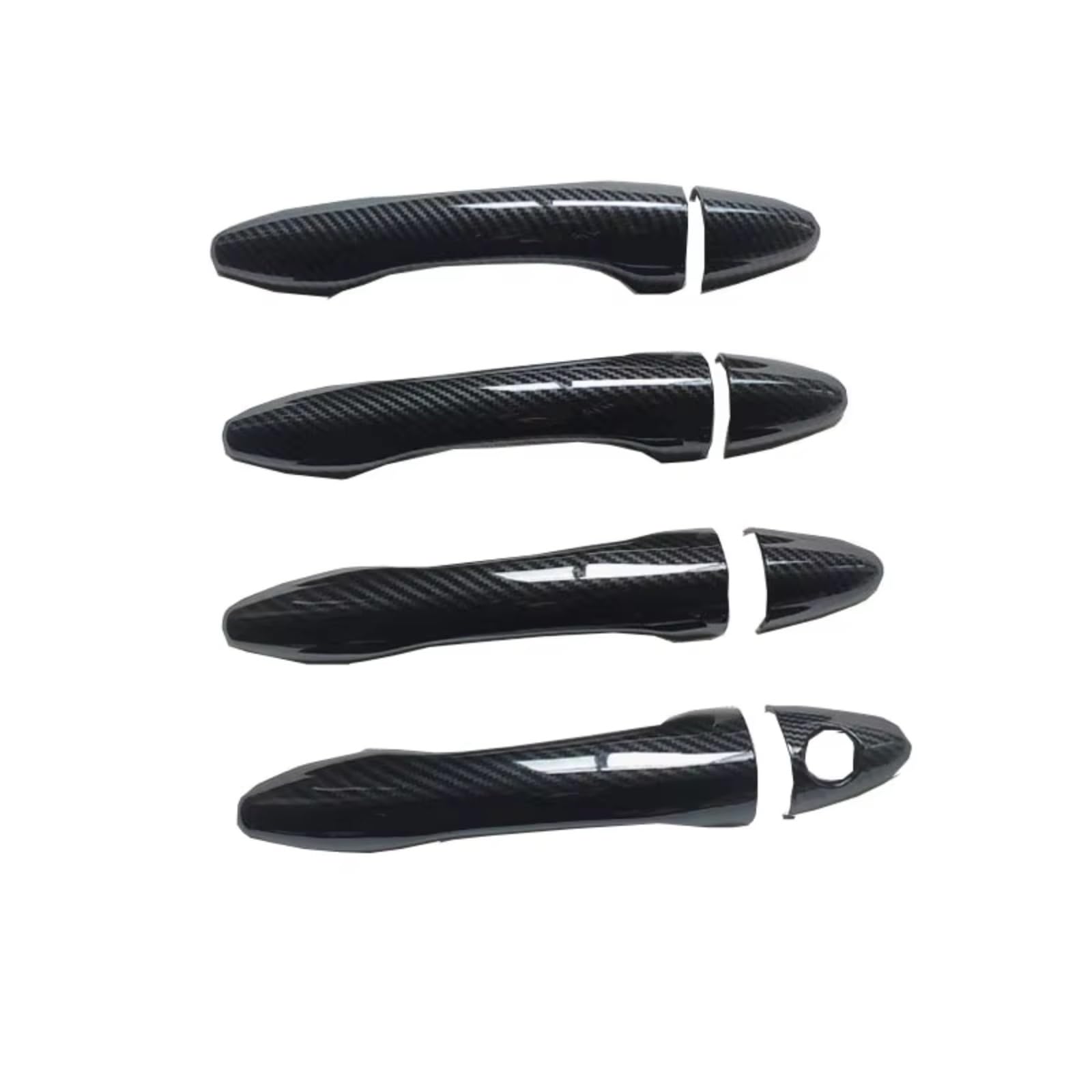 Dspolimv One Color Outer Door Handle Cap Compatible With Kia For Sportage Sl Si 1.6 3 Mk3 Iii 2011 2012 2013 2014 Door Handle Cover Trim Car Imitation Carbon Fiber