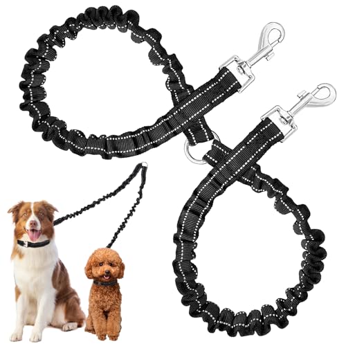 Jiavlyx Guinzaglio Doppio Per Cani, Doppio Guinzaglio Regolabile, Estensibile E Riflettente, Guinzaglio Doppio Per Cani Senza Grovigli, Guinzaglio Doppio Cane Per Camminate E Formazione