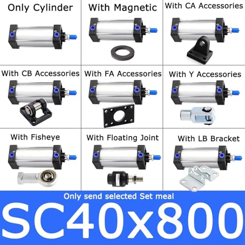 Cylindre à air standard SC40 pour stopper les pertes de pression