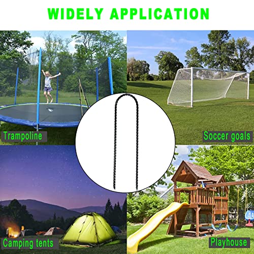 20 Pack de Estacas Pesadas para Trampolines de 10 Pulgadas, Galvanizadas para Jardín miniatura 6
