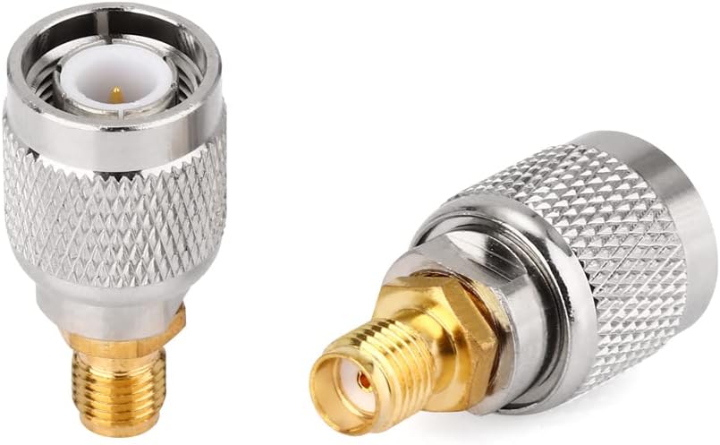 MWRF Source™ 2PCs SMA Female to TNC Male Adapter