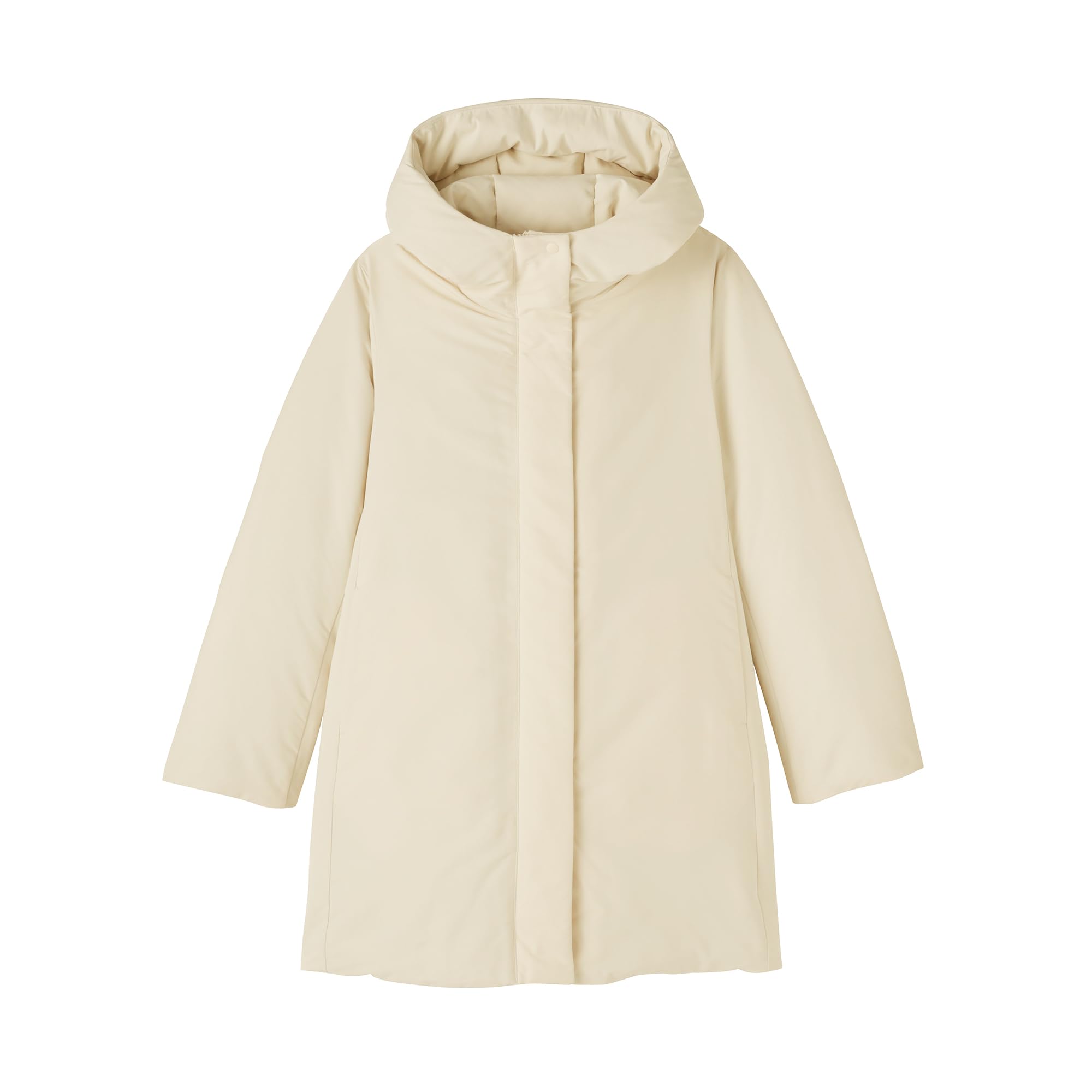 無印良品、今期新作　撥水ダウンミドルコート、XL黒 無印良品（MUJI） ダウンコート ダウンジャケット 婦人 撥水ダウン