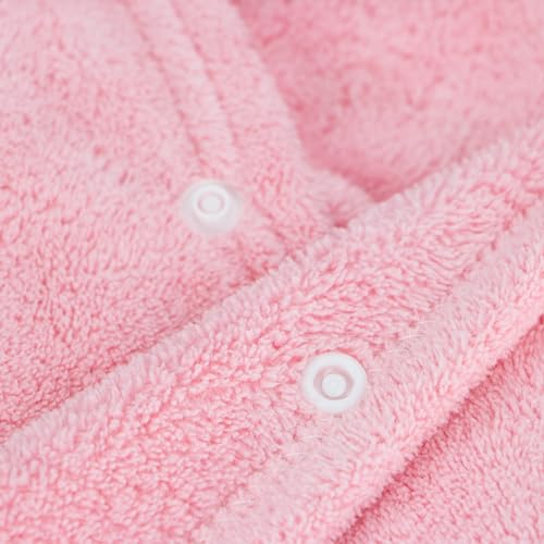 Image of ROMASA Baby Bath Towel Ultra Soft Hooded Towel Highly Absorbent Bathrobe Blanket Toddlers Shower Gifts for Boys Girls-27.5 inch x 55 inch (Pink Elephant)