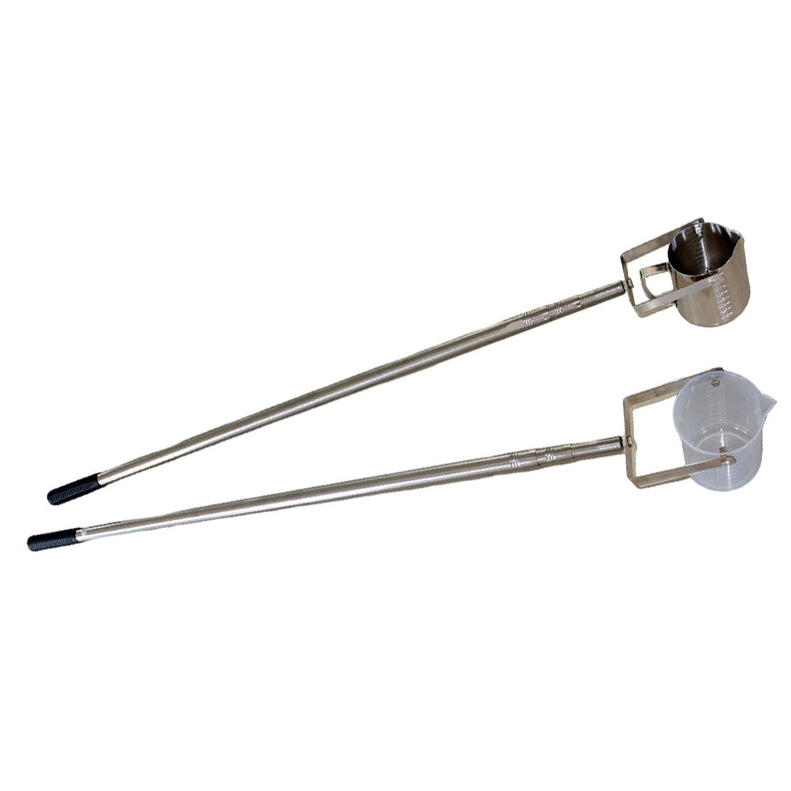 Campionatore telescopico Rod con la siviera ed il becher per la raccolta ed il collaudo liquidi efficienti