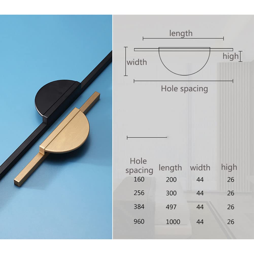 2 Stück Küchengriffe Griffe für Küchenschränke Gold Möbelgriffe,Schrankgriffe Gold Schubladengriff Schrankgriffe Edelstahl (960mm)