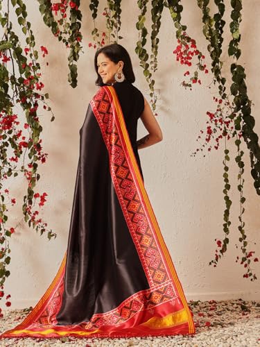 Image of Kalamkari Patola Dupatta Digital Printed With Handmade Tassels