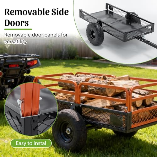 1500LBS Heavy Duty Steel Dump Cart