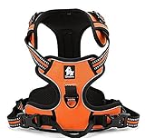 Best Front Range No-Pull Dog Harness. 3M Reflective Outdoor Adventure Pet Vest with Handle. 3 Stylish Colors and 5 Sizes.