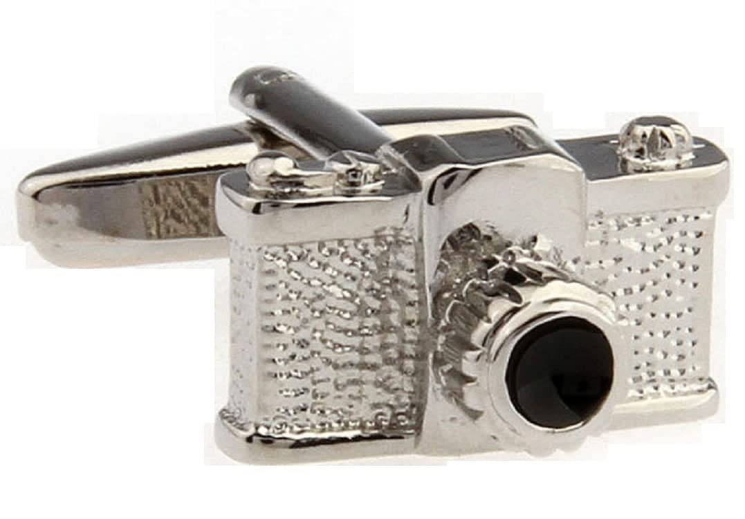 MRCUFFPresentation Gift Box Camera Pair Cufflinks & Polishing Cloth