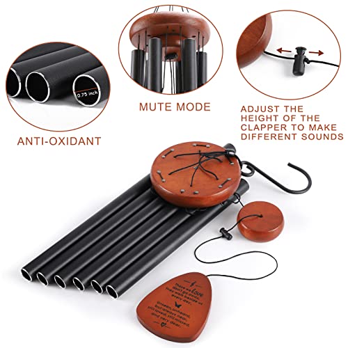 Image of Memorial Wind Chimes for Outside, Sympathy Gift for Loss of Loved One Mom Dad, Ideal for Funeral, Remembrance & Bereavement, Outdoor Use