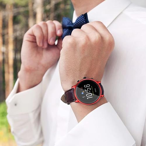 Miniatura 7 de Mikikit Funda de reloj compatible con Fossil 5 Carlyle, funda protectora de TPU para reloj, 5 unidades, color aleatorio