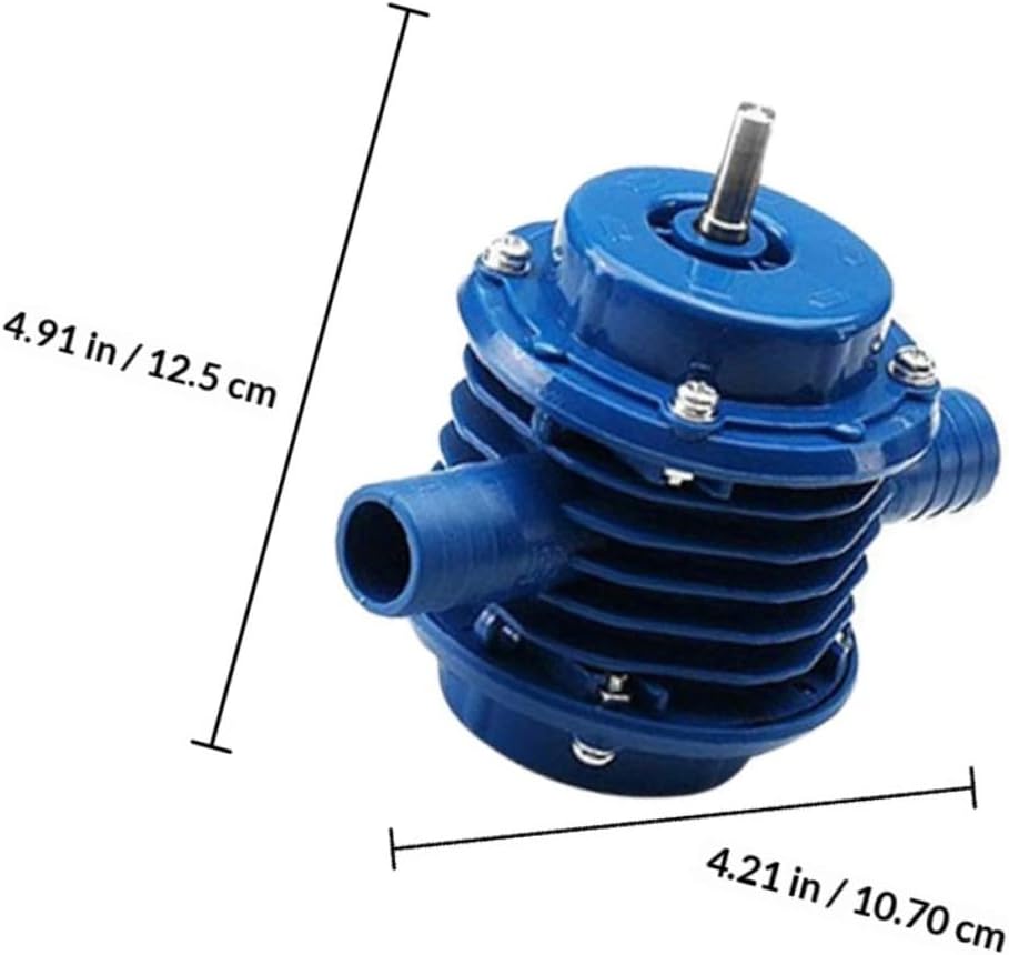 Small Electric Drill Water Pump Self-priming Micro Plastic Utility Pump for Household Water Transfer and Outdoor Use