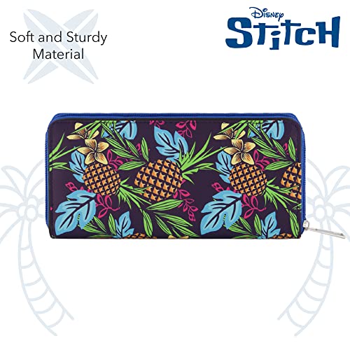 Concept One Disney Lilo and Stitch Wallet with Zipper, Zip Around Wallet Clutch3
