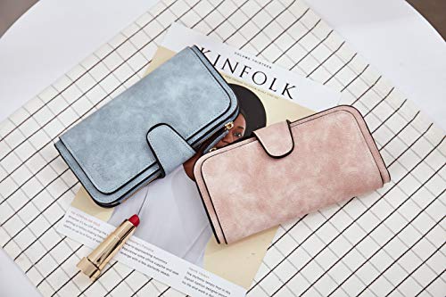 CLUCI Wallet For Women PU Leather RFID Blocking Womens Wallet Bifold Card Holder with ID Window Gifts for Women Birthday - Image 3