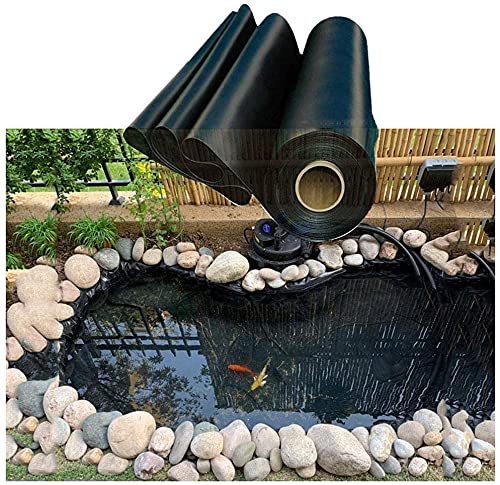 Revestimiento De Estanque Impermeable, Revestimientos De Estanque Flexibles, Forros De Pieles De Estanque, Para Estanques De Peces, Fuentes De Arroyos Y Cascada De Jardín(Size:4x6m/13x19.6ft) Cover