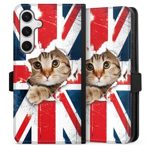 Etui pour Samsung S24+ style folio magnetique theme Londres voyage