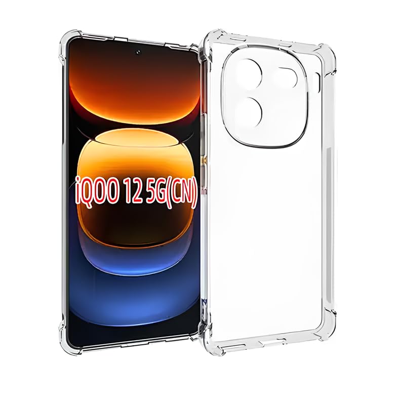 Casodon Designed for iQOO 12 5G Back Cover Case Soft Silicone Back Case Cover for iQOO 12 5G (Transparent) (B0CPYH61BZ) Amazon Price History, Amazon Price Tracker