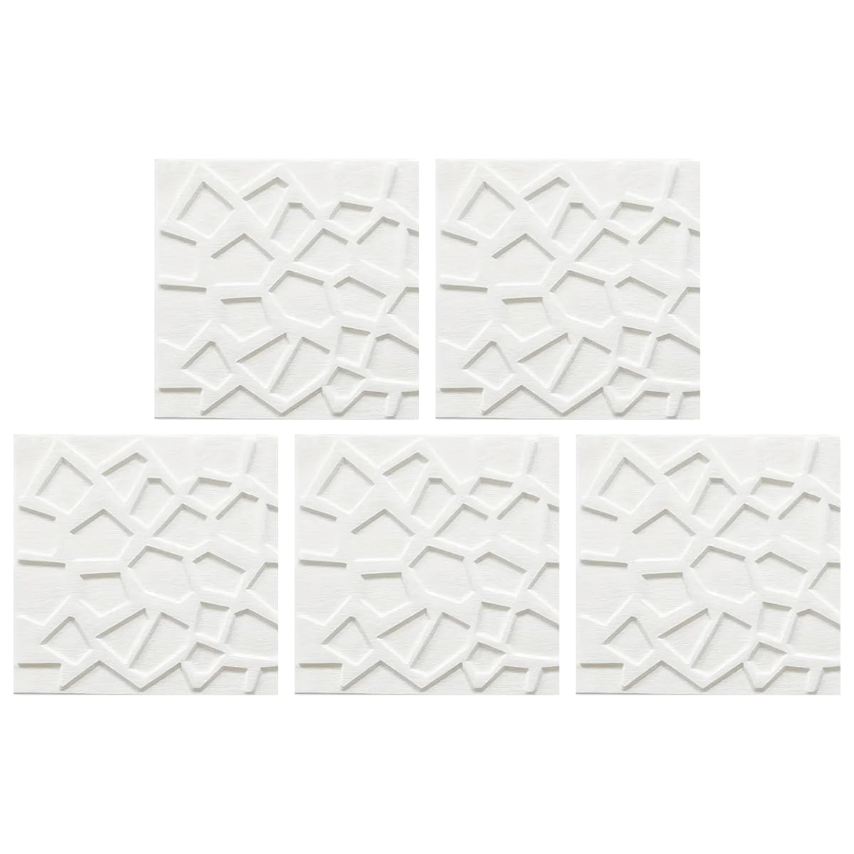 Papel pintado autoadhesivo para tapar grietas con espuma 3D impermeable y blanca 1