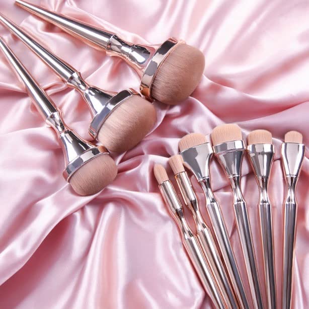 Set Of 9 Makeup Brushes Complete Set Of Foundation Brushes Beauty Tools Grooming Brushes - Image 3