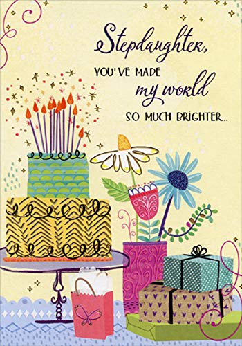 Designer Greetings Made My World So Much Brighter Gifts Birthday Card for Step-Daughter