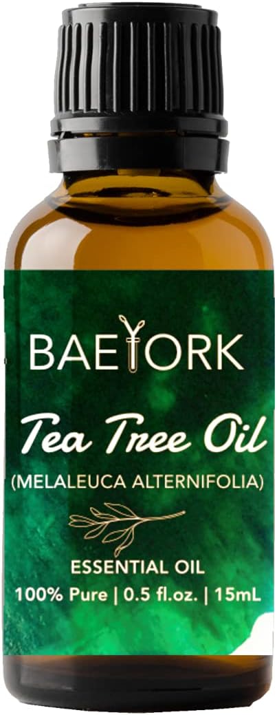 Baeyork Australian Tea Tree Oil 15 mL (0.5 Fl. Oz.) - 100% Pure Essential Oil for Aromatherapy, Diffusers, and DIY 3 51IzEW4PwFS. AC SL1200