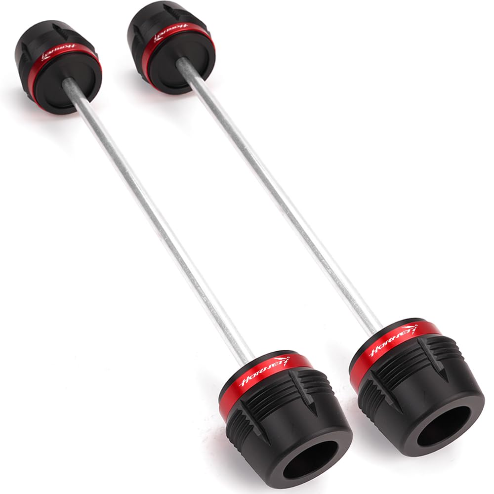 Motorrad Radschutz Passend Für CB750 CB 750 1000 Hornet CB1000 Hornet SP 2024 2025 Vorne Hinten Rad Gabel Slider Achse Crash Protector Hornet 750 1000 sp (Rot)