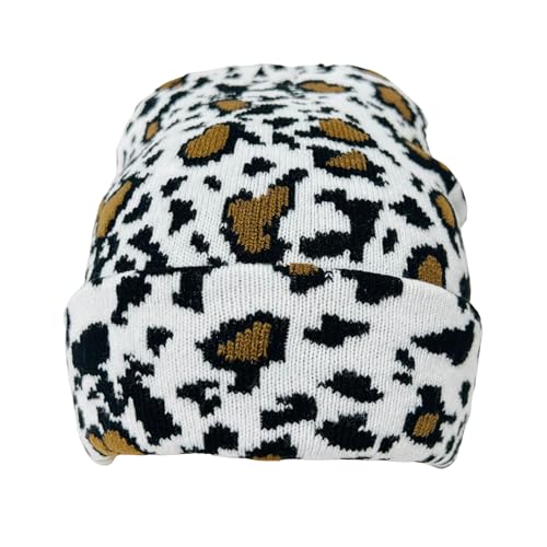 Child Unisex Animal Print Winter Knit Beanie 5