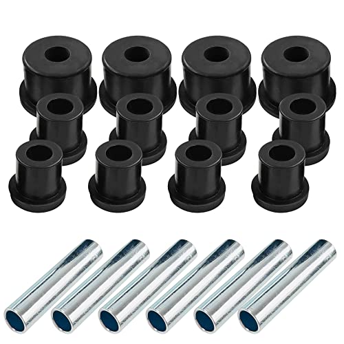 Huskey Parts Company Complete Rear Leaf Spring Shackle Bushing Sleeves Kits For Ez-Go Rxv Gas & Electric Golf Cart 2008+ Rear Suspension Bushing Kit #TOP1