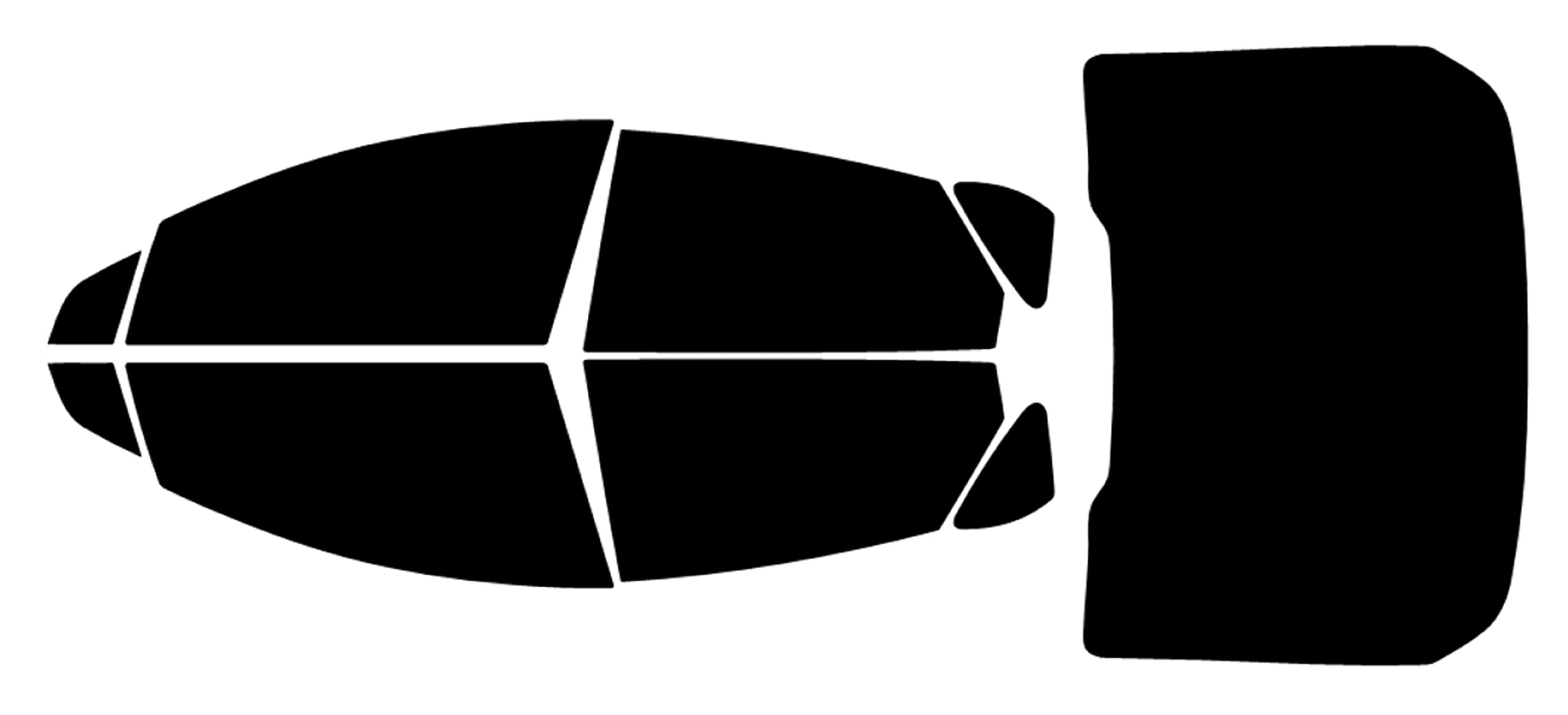 True Line Automotive Precut Car Tint - 20% All Side and Back Windows - Compatible with Ford Fusion 2013-2016 - Tint Kit