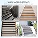 Vinyl Rubber Stair Nosing - Self Adhesive Stair Edge Protector, Non-Slip and Waterproof (Gray, 3.3FT)