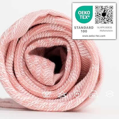 Müskaan 10er Set Geschirrtücher 100% Baumwolle 50x70 cm Rosé 210 g/m² | Küchenhandtücher für Abtrocknen, Grubentücher zum Putzen, Fusselfrei Geschirrhandtücher, Küchentücher saugstark, Geschirrtuch – Bild 7