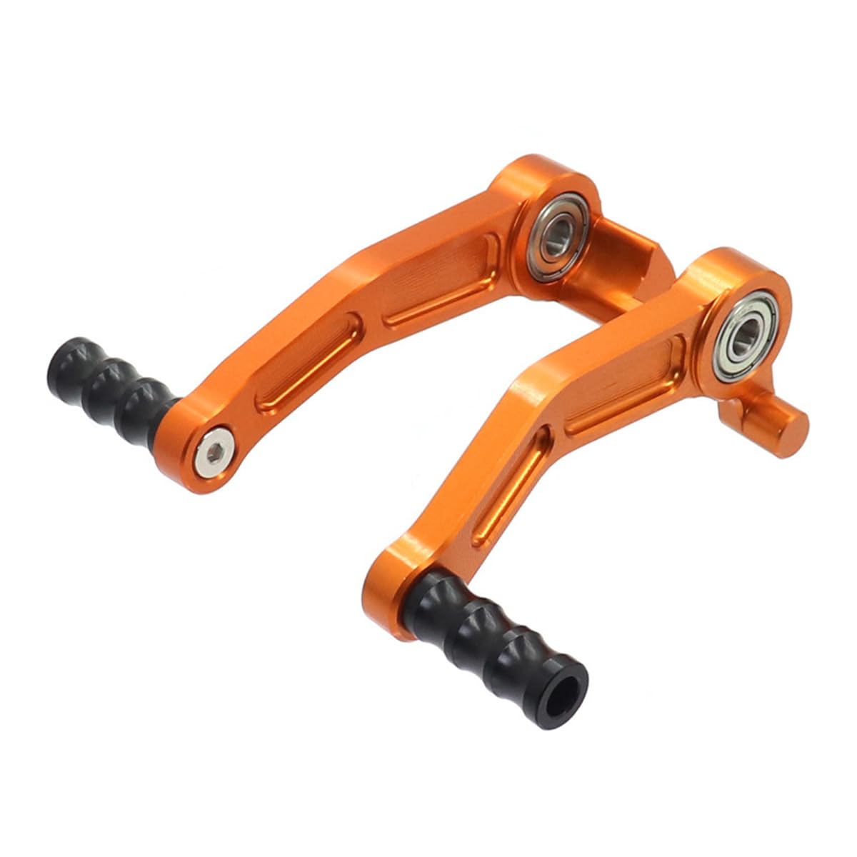 Huba Paire de pédales de frein réglables en alliage d'aluminium pour moto RC 125 200 390 125 Orange