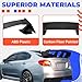 HECASA Trunk Spoiler Compatible with 2015-2021 Subaru WRX STI 4 Door Sedan Rear Trunk Spoiler Wing Lid ABS Plastic Carbon Fiber Color