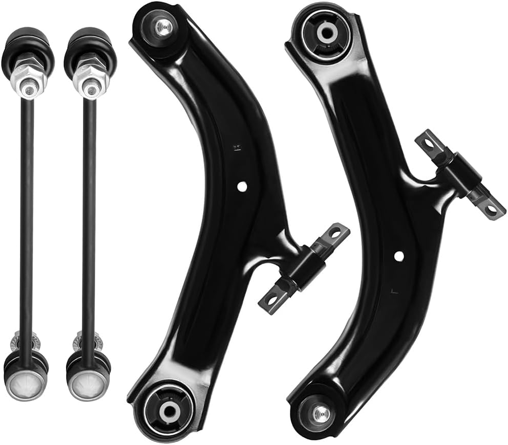 SCITOO 4pcs Front Suspension Kit Lower Control Arm Sway Bar End Link Fit 2007-2012 For Nissan For Sentra
