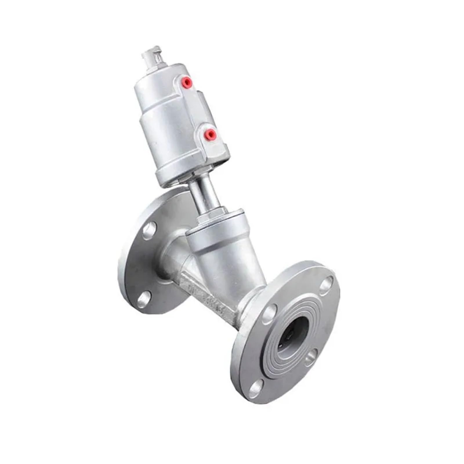 WQGQPXOB DN32 Stainless Steel Flanged Pneumatic Angle Seat Normally Closed/open Pneumatics(CLOSED-DOUBLE ACTING)
