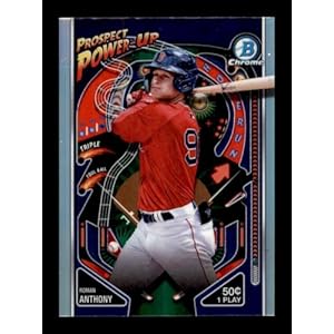 2024 Bowman Prospect Power-Up #PP-13 Roman Anthony Boston Red Sox RC Rookie Official MLB Baseball Trading Card