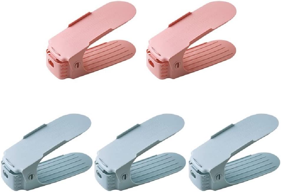 Shoe Holder 5pcs Adjustable Shoe Rack,Better Stability Shoe Organizer,Shoe Stacker,Space Saver, Non-Slip (Color : C) (G)
