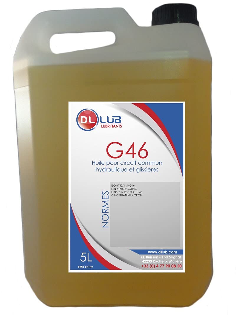 DLLUB - HUILE multifonctionnelle G 46 pour machines outils - 5 litres