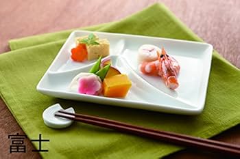 Amazon.co.jp: 選べる5形状 和 三つ仕切り皿 18×13cm miyama